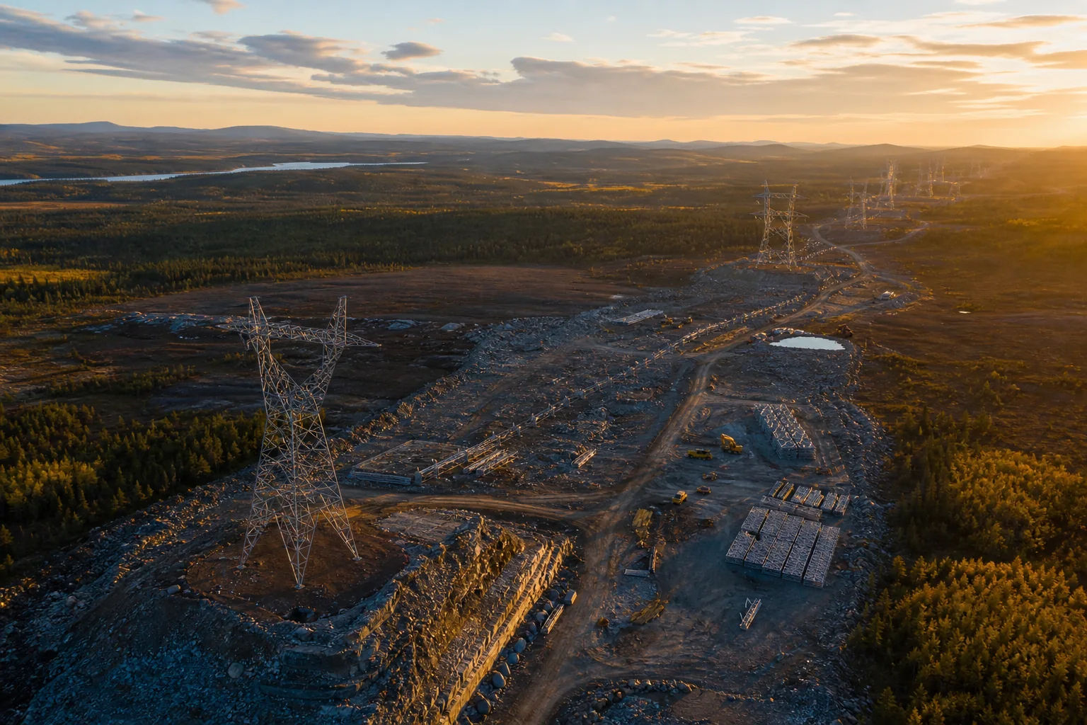 Infrastructure project with multiple workfronts